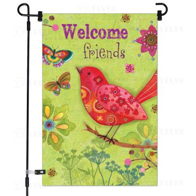 China Insurance Factory Price Wholesale Waterproof Custom Sublimation 12X18Inch Outdoor Garden Flags for sale