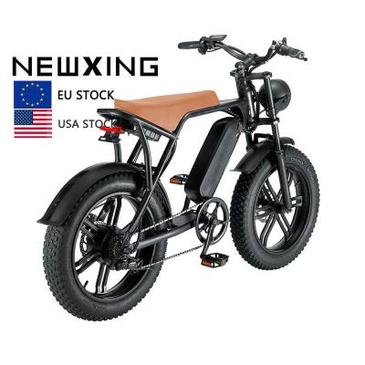 China Steel Electric Bicycles OUXI V8 1000W Motor Electric Bike Mountain Bike 20 Inch City All Terrain E-Bike for sale