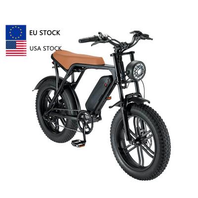 China 48V 15Ah Long Range Mileage Steel Rise Fat Tire Ebike OUXI V8 Wheel Hub Ebike Fat Tire Women Ebike Conversion Kit for sale