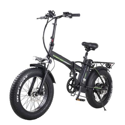 China CO-X8 Standard High Quality Super Fat Tire Mountain Bike Electric Folding Bike 20 Inch Off Road Electric Bike for sale