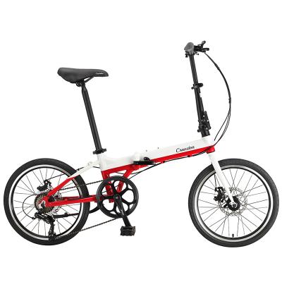 China 20 Inch Fashionable Folding Bike Ultralight Portable Variable Speed ​​Bicycle Unisex For General Work Leisure Adult Bicycle for sale