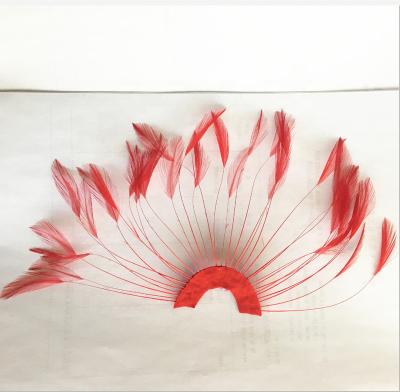 China Chicken feather stage girl costume feather suns headdress for sale for sale