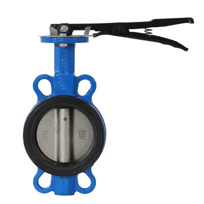 China General Square Turbine Lined Ordinary Rubber Soft Seal Turbine Flange Butterfly Valve Check Valve for sale