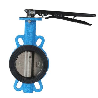 China General Mid-body Handle Liner Ethylene Propylene Rubber Valve Laminated Butterfly Valve for sale