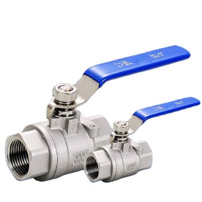 China Stainless Steel Home Internal Thread Kitchen Ball Valve Two Piece Manual Ball Valve for sale