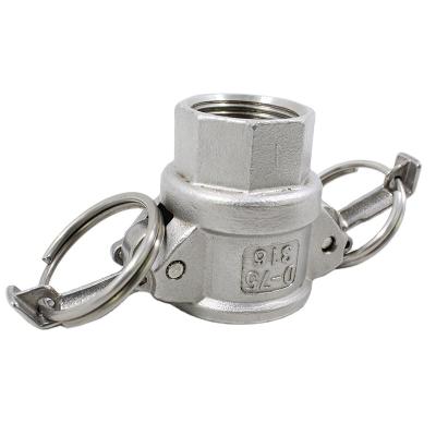 China Stainless Steel C Pipe Joints 1/2-6 Inch Quick Coupling Female Coupler Thread 1/2