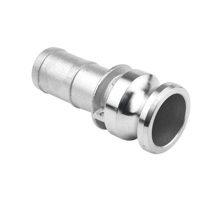 China Hot Selling Stainless Steel Camlock Quick Coupling Male Threaded Adapter Pipe Leg Type E for sale