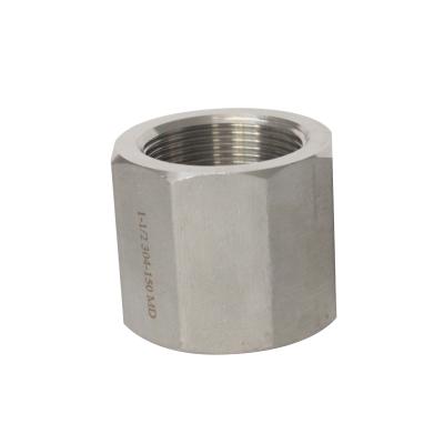 China stainless steel multilateral teeth cast iron inner thread octagonal screw nut inner pipe coupling 1/4