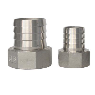 China Stainless Steel Thread Water Pipe Inner Outer Male Threaded Hexagon Pipe Common Nipple 1/8