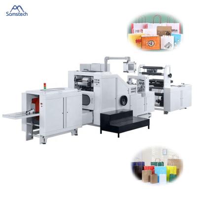 China Hotel High Speed ​​Craft Kraft V-Bottom Coated Paper Sharp Bottom Paper Bag Making Machine For Food Package for sale