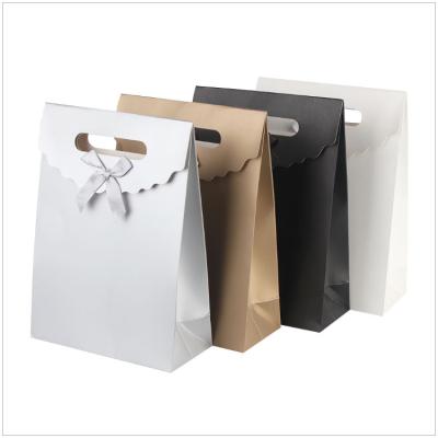 China High Quality Disposable Thank You Printing Handy Party Fancy Gift Thanksgiving Day Shopping Paper Bags Wrapping Paper Bag for sale