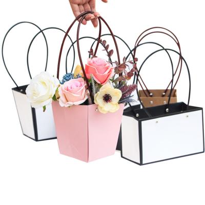 China China Square Flower Disposable Paper Bag Direct Selling for sale