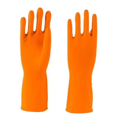 China House Cleaning Good Quality 40g Household Latex Brush Rubber Cheap Orange Wash Glove for sale