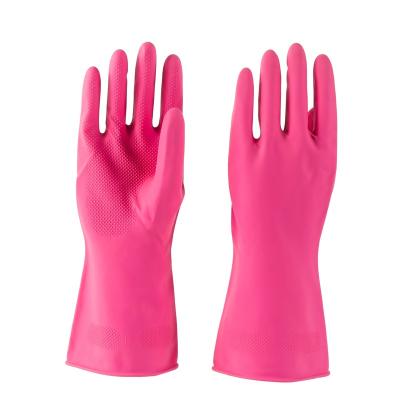 China House Cleaning Good Quality Cheap Rubber Gloves 45g Rosy Household Latex Brush Cleaning for sale