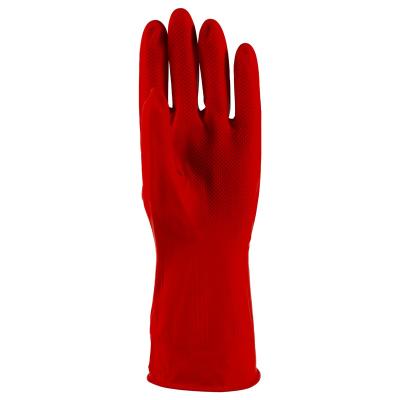 China House Cleaning 60g Kitchen Red Latex Gloves Sweep Cleaning Scrubber Dish Silicone Rubber Glove for sale