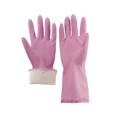 China House Cleaning Natural Latex Waterproof Thick Oval Household Safety Working Cleaning Rubber Gloves for sale