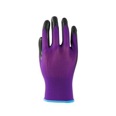 China Good Cable 15G Spandex Sandy Nitrile Gloves NBR Eco-Friendly Nylon Palm Coated Safety Gloves Guantes de Nitrilo Construction Work Gloves for sale