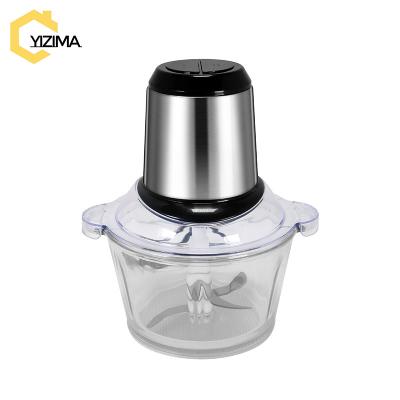 China New Pure Copper Motor Glass Bowl Meat Vegetable 2L 600W Electric Food Chopper Food Grinder for sale