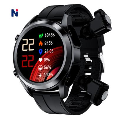 China Waterproof Touch Screen Gshock HD Call Android I/O GPS Fitness Reloj 2 in 1 TWS Earbuds Smart Watch for sale