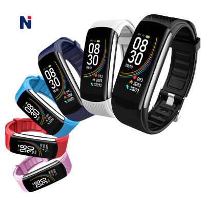 China Touch Screen Smartwatch Fitness Smart Wristband Heart Rate Smart Watch Band Smartband for sale