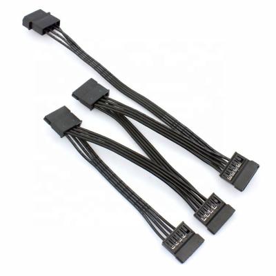 China Hard Disk Bunch 18AWG 4 PIn IDE 1 In Extension Line 5 Line Power Supply SATA DIYLXX21621 Power Cable for sale