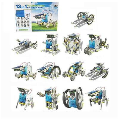 China Plastic Solar DIY Toy 13-in-1 Car Set Toys 13 In 1 Smart Robot Kit for sale