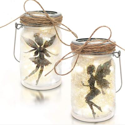 China DIY Solar Powered Christmas Fairy Lantern Jar DIY Girls Toys Environmental Protection Toy Mason Craft Kit for sale