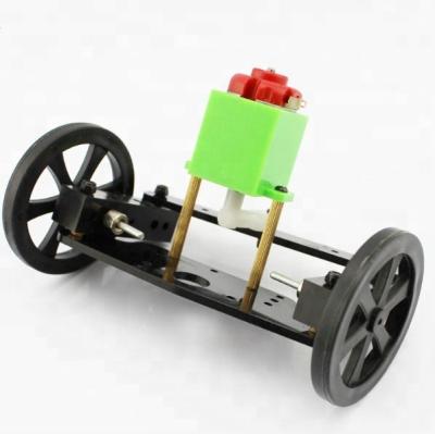 China Homemade Steering Set Front Wheel Model Diy Steering Control Car Toy Handmade Material 9.5*6.5*5.7cm for sale