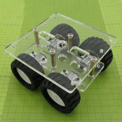 China DIY Automobile Chassis Robot N20 Acrylic Smart Car 9*5.5*9cm for sale