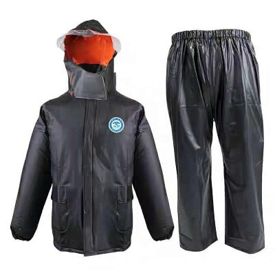 China High Quality Waterproof Bachelorette Rain Jacket Waterproof Clothing Black PVC Raincoat for sale