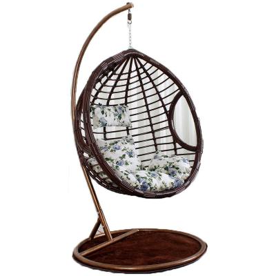 China Rustproof Newest Quality Garden Egg Shaped Wicker Chair for sale