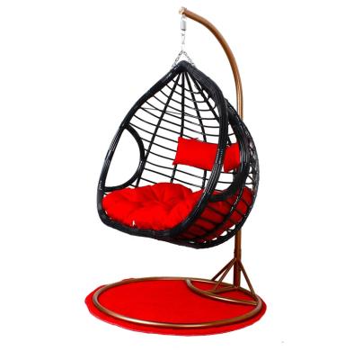 China Strong Swing Seat Terrace Rattan Porch Two Person Swing Seating With Free Samples for sale