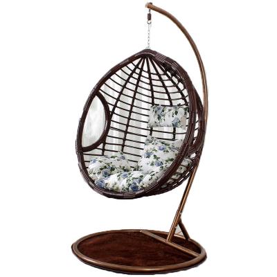 China Best Outdoor Price Outdoor Wicker Both Weather Furniture Seats Swing Chair for sale