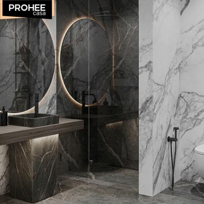 China Luxury Hotel Durable High End Chinese Bathroom Waterproof Marble Vanity Cabinet for sale