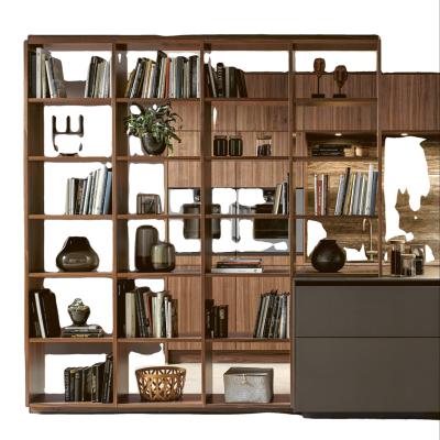 China Online Shopping Canada Office Bookcase Modern Solid Wood French Style Wooden Corner Combination Durable for sale