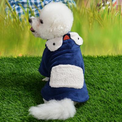 China bPenguin Style Viable Wholesale Teddy Bichon Hoodie Warm Designer Small Animal Dog Clothes 2021 for sale