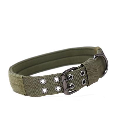 China Outdoor Tactical Lights Dog Collars Middle To Large Outdoor Dog Collars Thickened Nylon Pet Collars For Pets for sale