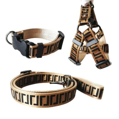 China New Design Durable Pet Leash Collar Harness Set Back Chest Leash Dog Chest Straps Pets Harness for sale