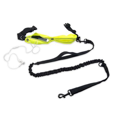 China Viable Running Professional Harness Rope Walking Belt Belt Training Retractable Hands Free Dog Leash for sale