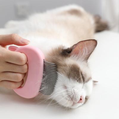 China Pet Viable Pet Cat Dog Massage Combs Grooming Hair Brush Hair Removal Shell Needle Cleaning Combs for sale