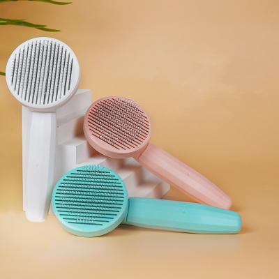 China Cat Grooming Brush Tool Self Viable Cleaner Throwing Dog Cat Brush Pet Grooming Comb for Pet Massage for sale