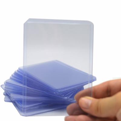 China Wholesale Fashion Custom Ultra Pro Top Loader 3x4 Inch 35pt Plastic PVC Trade Sports Card Holder Sleeves Toploaders for sale