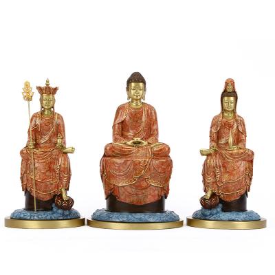 China China Head Office Business Gifts Copper Artifact Copper Brass Buddha Statue for sale