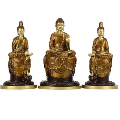 China China Head Office Business Gifts Copper Artifact Copper Brass Buddha Statue for sale