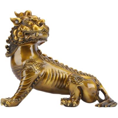 China China Head Office Business Gifts Copper Artifact Copper Diting God Beast Decoration for sale