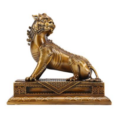 China China Head Office Business Gifts Copper Artifact Copper Diting God Beast Decoration for sale