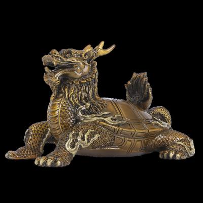 China China Head Office Business Gifts Copper Dragon Turtle Copper Decoration for sale