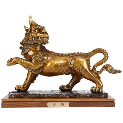 China China Head Office Business Gifts Brass Artifact Copper Beast Ornament for sale