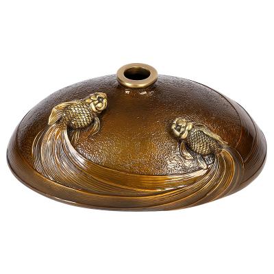 China China Head Office Business Gifts And Ornaments Goldfish Pattern Copper Device for sale