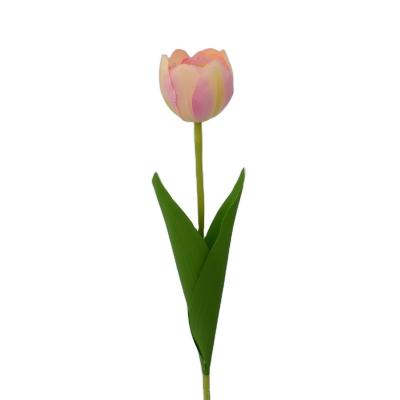 China High Quality Wholesale Cheap Realistic Stem Realistic White Orange Purple Single Tulips Peach Rose Plant Touch Flowers for sale